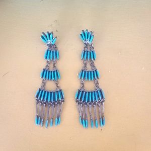 Authentic Chandelier Turquoise Earrings